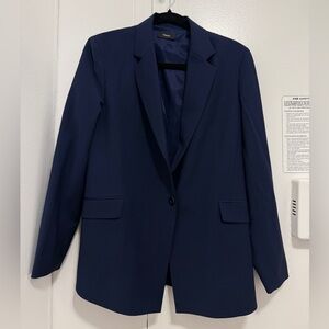 Theory Single Breasted Wool Blazer